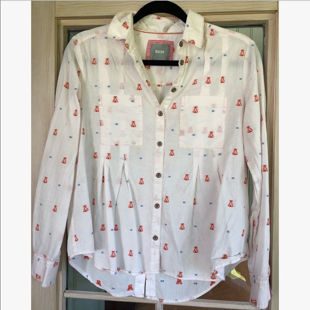 Anthropology Maeve Teepee Button Down